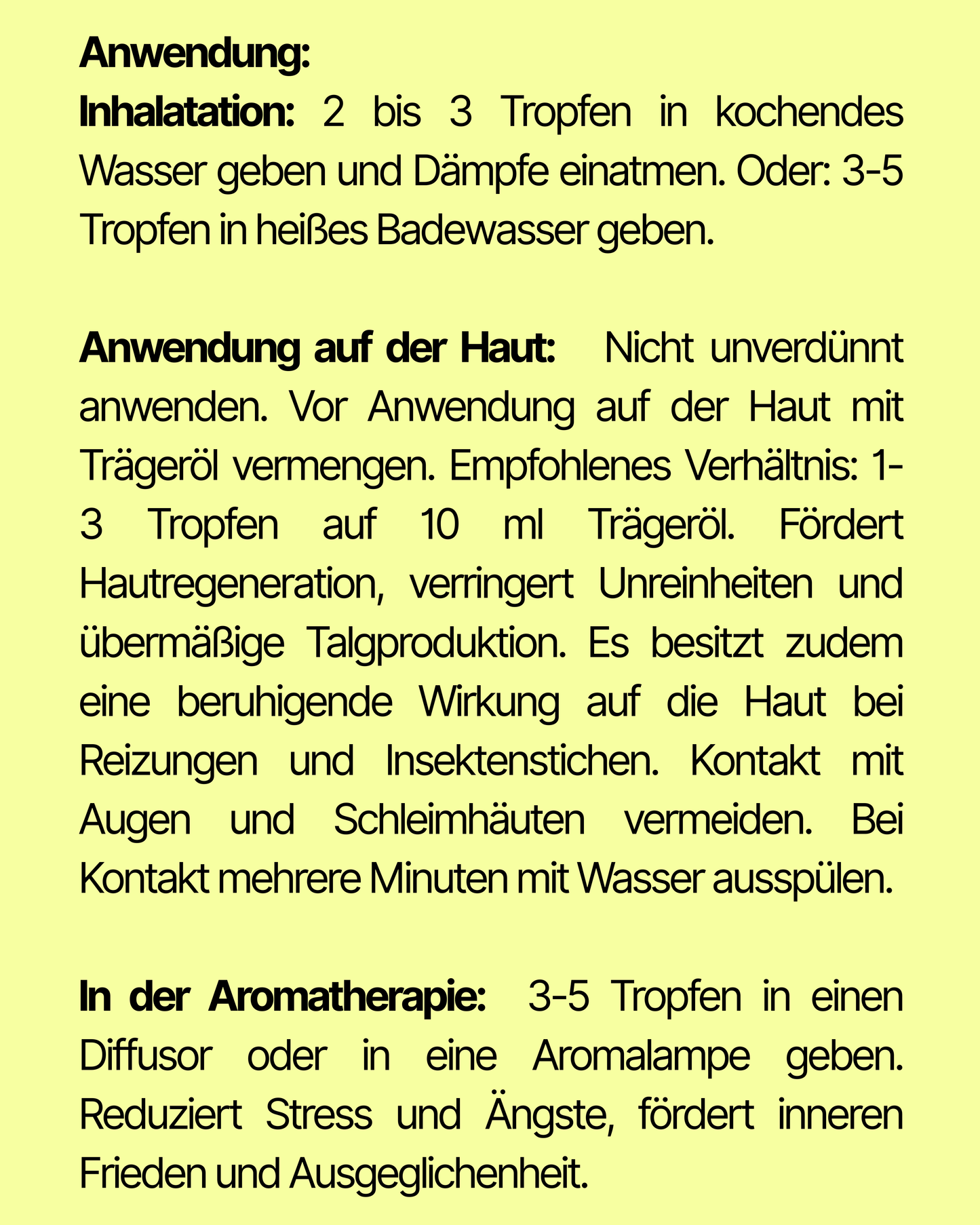 100 % natürliche Bio-Öle 10 ml