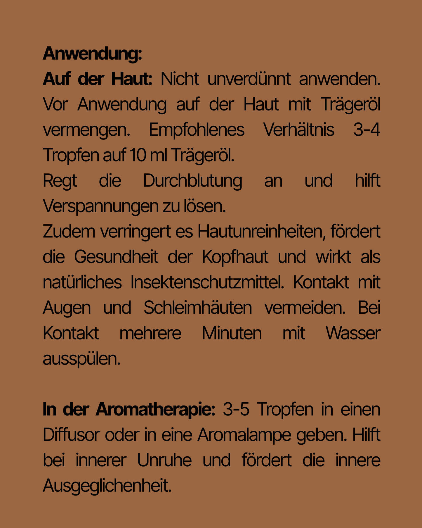 100 % natürliches Zedernholzöl 10 ml