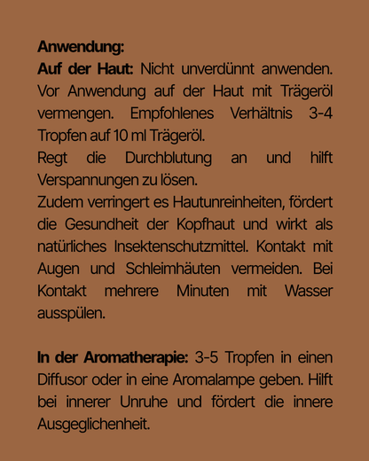 100 % natürliches Zedernholzöl 10 ml