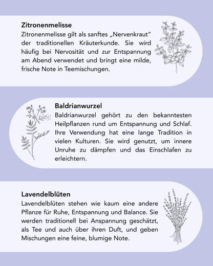 Nacht Ritual - Kräuterteemischung mit Baldrian