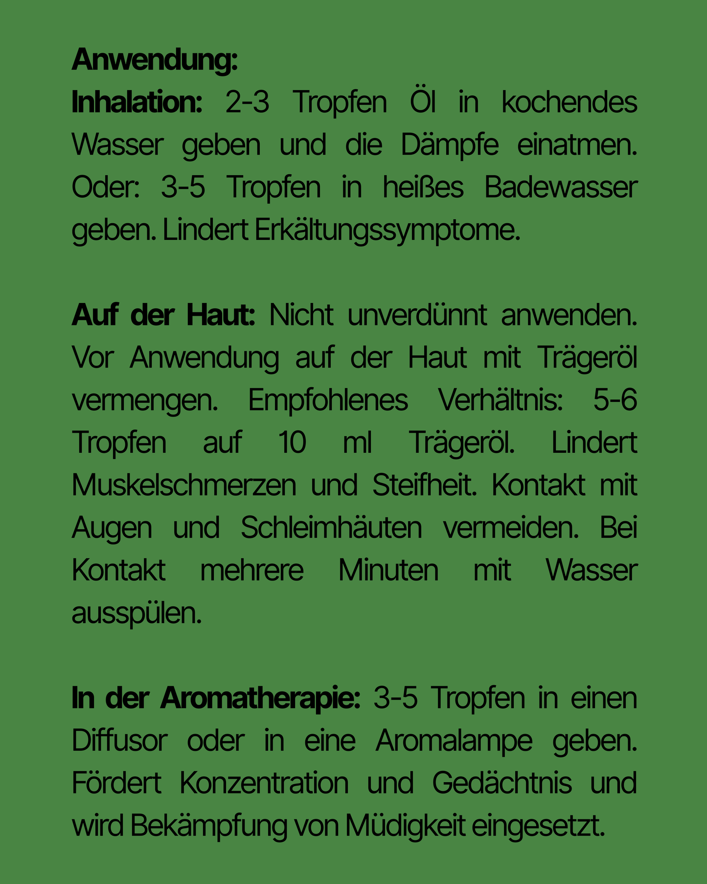 100 % natürliche Bio-Öle 10 ml