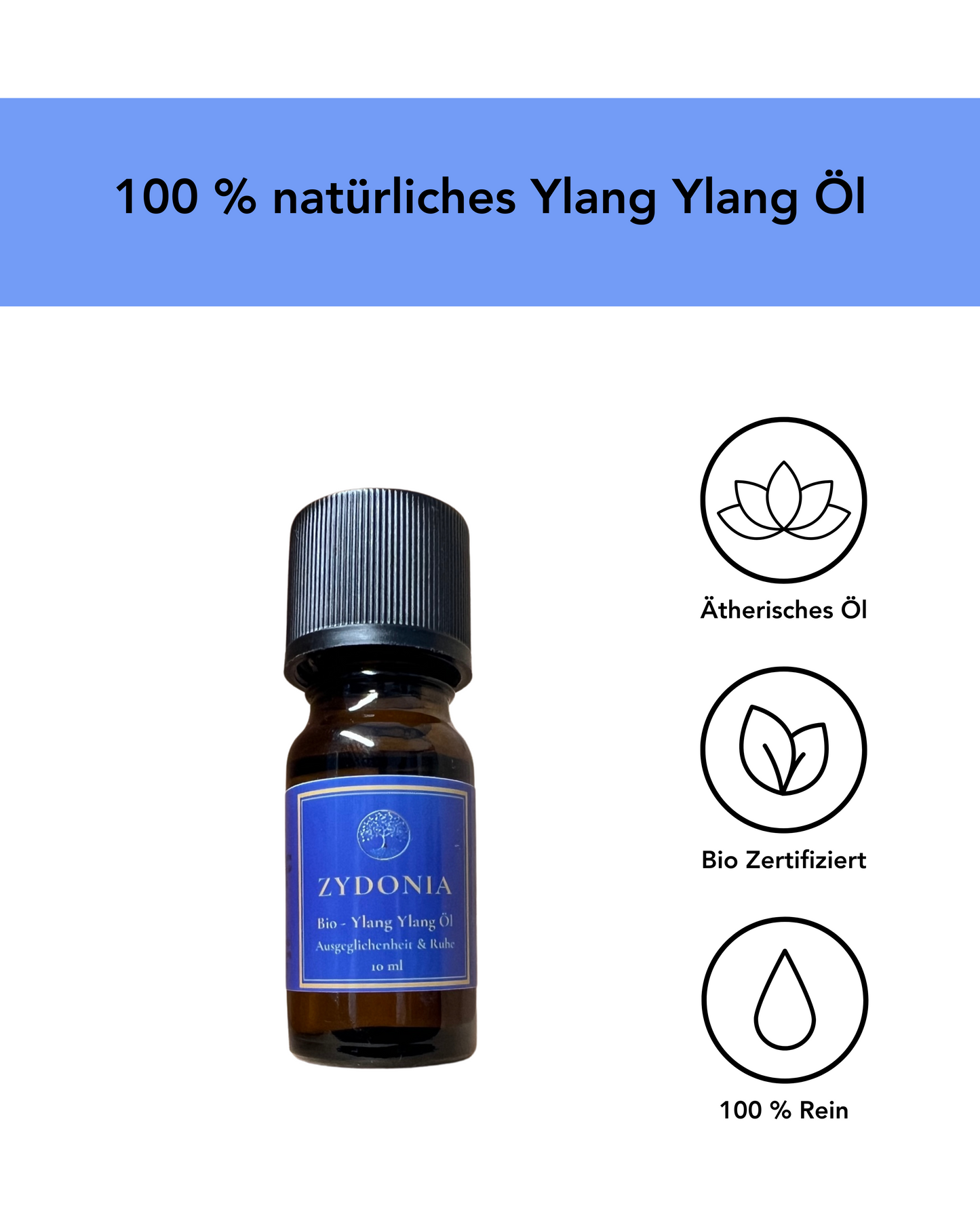 100 % natürliches Ylang Ylang-Öl 10 ml