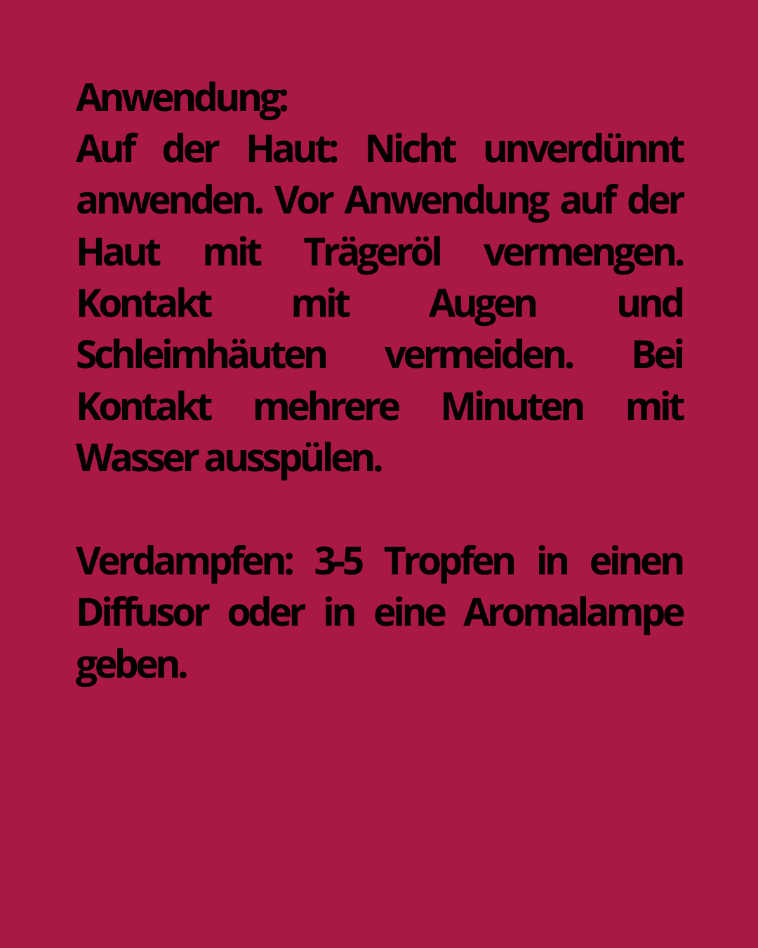 100 % natürliche Bio-Öle 10 ml