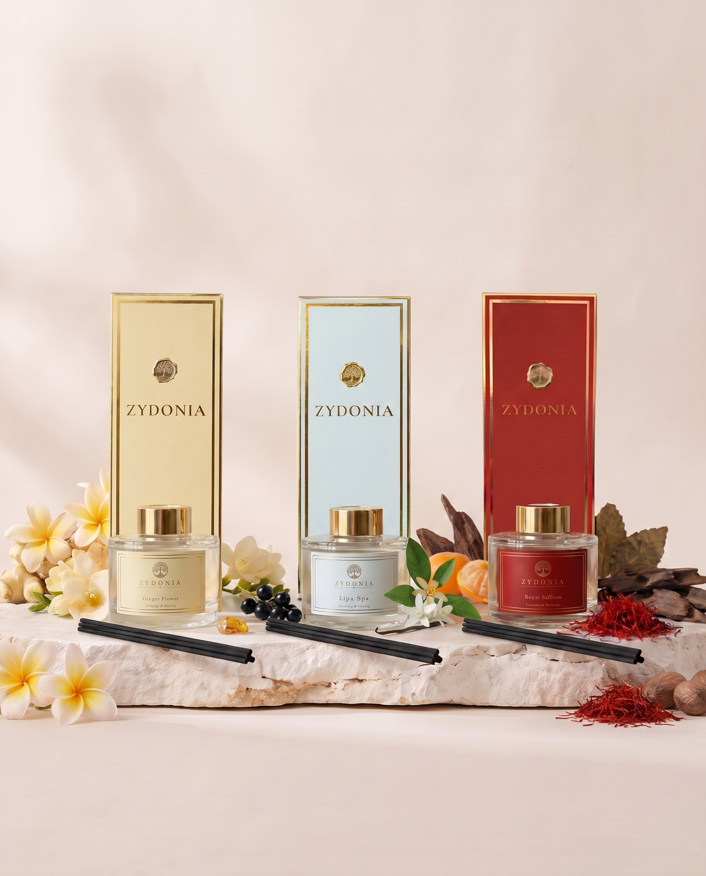 Zydonia Raumduft Set, 3 × 150 ml frei wählbar