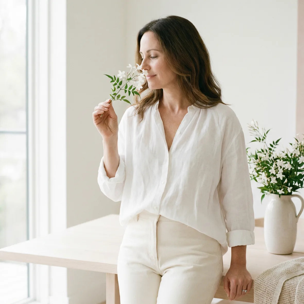 Ätherisches Öl Jasmin in Anwendung