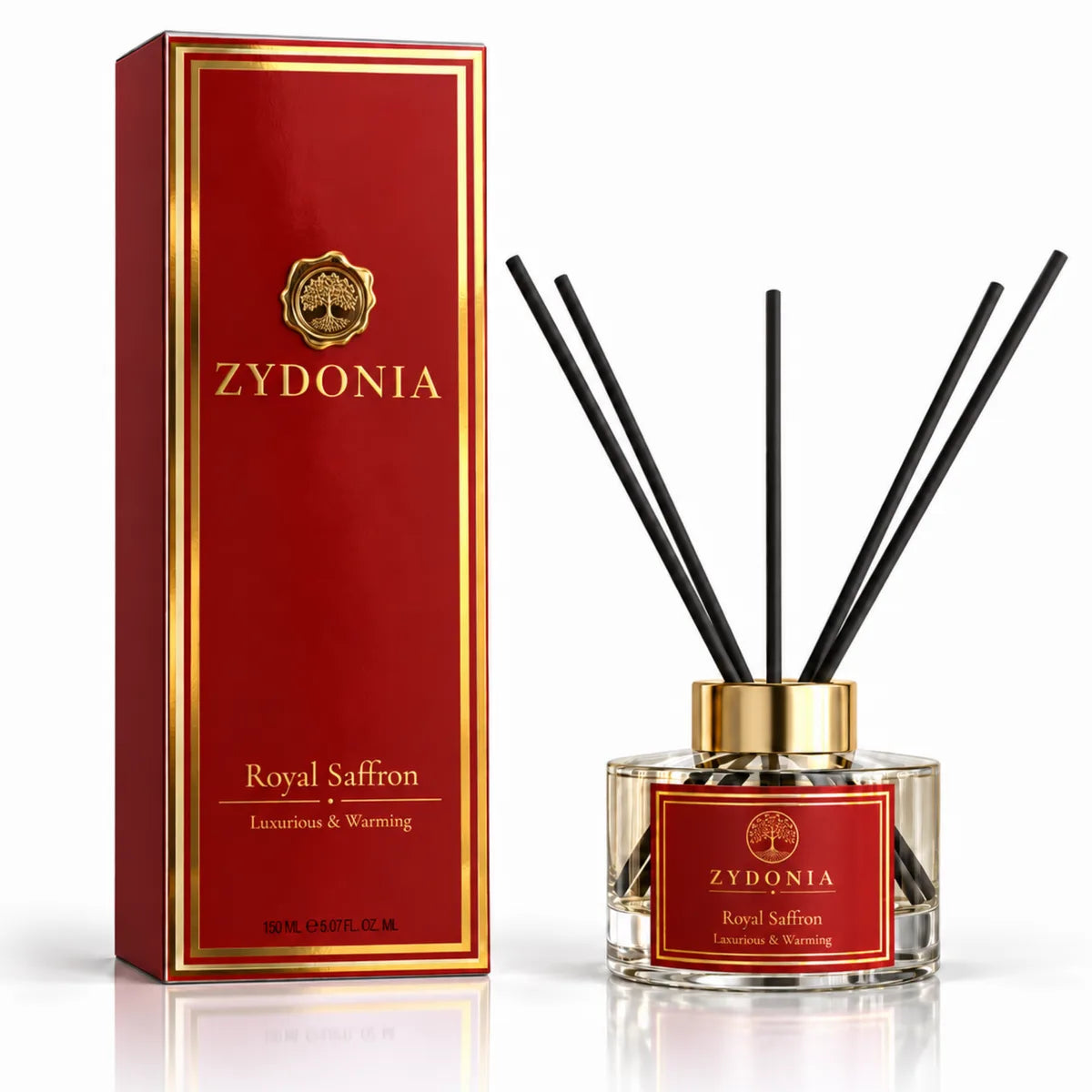 Raumduft Royal Saffron mit Verpackung