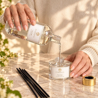 Raumduft Refill 500 ml Lipa Spa beim Nachfüllen